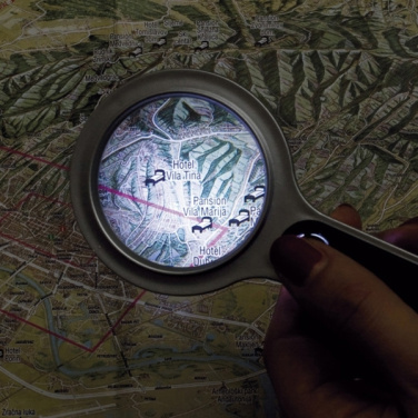 Logo trade promotional gifts image of: Magnifying glass with LED GLOUCESTER